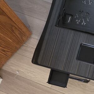 Stylish Black and Gray Grill with Snowflake Design